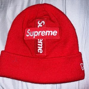supreme cross beanie